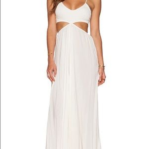 Indah white goddess dress XS